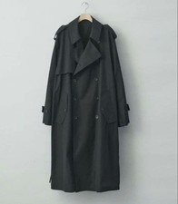 Stein Oversized Trench Coat Mens M Black AW22 Japan picture