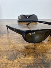 RAY-BAN RB4115 601-S/71 MATTE BLACK G15 SLEEK PREDATORS WRAP SUNGLASSES NEW picture