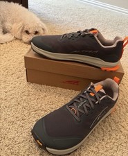 Altra Lone Peak 9+ Men’s Trail Running Shoes Gray/Orange US 13 EU 48 picture