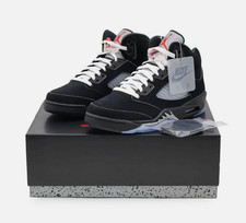 Air Jordan 5 Retro OG Black Metallic Reimagined High Top Men's Basketball Shoes picture