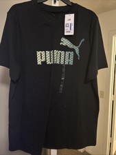 PUMA Men's XL T Shirt NWT $28 Color Black picture
