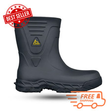 [HOT SALE] ACE Workboots Bullfrog Pro II Soft Toe Black Rubber Work Boots Medium picture