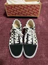 VANS Old Skool Checkerboard Black/Ivory Low Top Lace-Up Sneakers Men's 10 picture