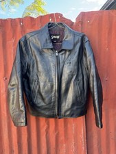 Rare Schott NYC Single Rider Leather Black Cowhide Jacket Made in  USA size  L picture