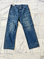 POLO RALPH RRL DENIM JEANS DISTRESSED MEN BUCKLE BACK SIZE 36/32-FREE SHIPPING- picture