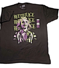 Beetlejuice Graphic T Shirt Black 2XL Horror Movie Tee Tim Burton Fan picture