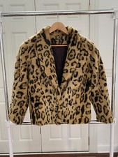 Amazing Vintage Made in USA Animal Print Faux Fur Jacket picture
