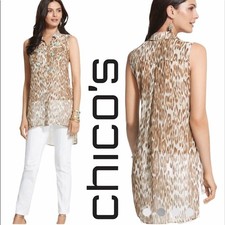 NWT... Chico’s animal printhi/low top picture