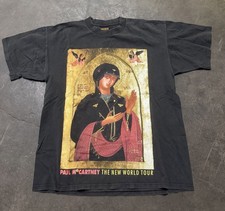 Vintage 1993 Paul McCartney New World Tour Biker Like An Icon Shirt Extra Large picture