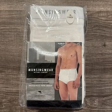 Munsingwear 3pk Full Rise Kangaroo Pouch Brief Underwear 36 White Discontinued picture
