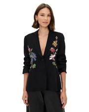 NEW, Cinq a Sept Women's Floral Mixed Media Cheyenne Blazer Sz 12 #SJ2699 picture