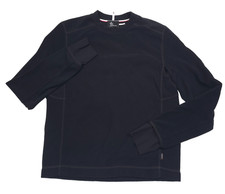 $565 Moncler Black Micro Series Fleece Crewneck Sweatshirt Italy Mens Medium picture