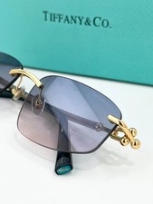 Tiffany & Co. TF3114 Rimless Sunglasses 59-15-140 Gold Gray Gradient Designer picture