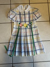 Vintage Florence Eiseman for Saks Fifth Avenue Pastel Plaid Dress Size Girls S picture