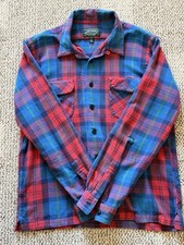 Vintage Polo Country Ralph Lauren Distressed Plaid Flannel Mens L picture