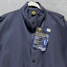 Trust Cotton Jacket 55042X Mens 2XL Navy Blue Flame Resistant Workwear Utility picture