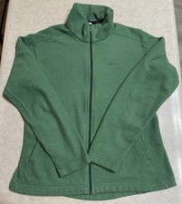 Patagonia Jacket Womens Sz Medium Green Synchilla Polyester Fleece Full Zip picture