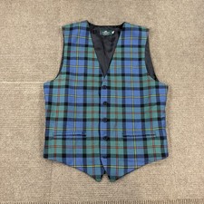 Highlander Collection by Lochcarron 100% new wool tartan vest Size 44 picture