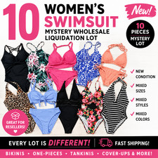 Women's Mystery Swimsuit Lot Mixed Sizes Summer Liquidation Reseller Bundle picture