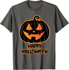 Happy Halloween Pumpkin Halloween Design Unisex T-Shirt picture