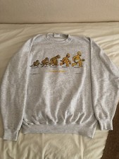 Vintage 1996 The Simpsons Homer Homersapien Crewneck Sweater Size XL Made In USA picture