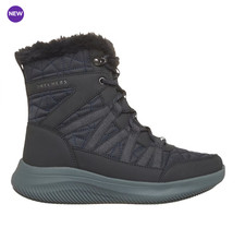 SALE Skechers Women's Ultra Flex 4.0 Slip-On Boot Dark Navy Medium Width AUTH picture