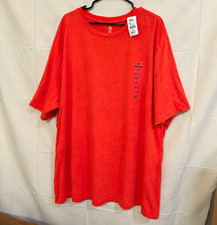 Harbor Bay Men's Big & Tall 4XLT Orange Crew Neck Short Sleeve Solid T-Shirt picture
