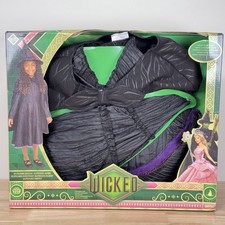 Wicked Deluxe Elphaba Black Defying Gravity Dress Up Set W/ Hat Size 4-6x picture