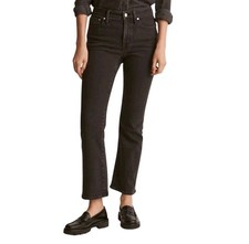 NEW MADEWELL Mid Rise Kick Out Ankle Jeans Women’s 25 Black Boot Minimalist picture