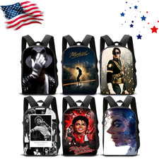 Michael Jackson School Backpack Polyester Travel Large Aesthetic Bookbag picture