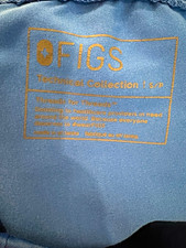 FIGS Technical Collection Blue Scrub Jogger Pants Drawstring Waist S/P picture