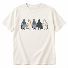 Comfort Colors® Pigeon Shirt Cute Flock of Birds Graphic Tee Bird Lover Gift picture