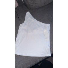 A New Day White One shoulder Ribbed Top picture
