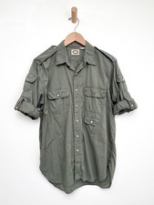 Vintage Banana Republic Safari Shirt Men’s Large Green Mill Valley 80s Utility picture