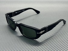 PERSOL PO3385S 95 31 Black Green Unisex 55 mm Sunglasses picture