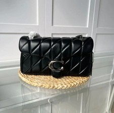 NWT CP150 Coach Black Tabby Shoulder Bag 26 Quilted Leather Outlet US picture