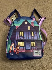 Loungefly Hocus Pocus Sanderson Sisters House Mini Backpack Glow In The Dark New picture