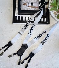 Designer Suspenders White and Black picture