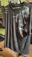 Men's Grey and Black T-shirt Large Vintage Wear picture