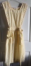 Vintage 60’s-70’s Candy striper Pinafore Dress Size Medium picture
