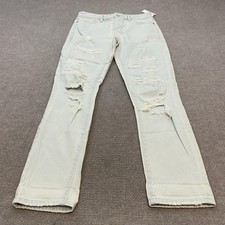 Pilcro Anthropologie Slim Boyfriend Jeans Womens 26 Distressed Boho Fits 31x30 picture