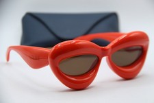 NEW LOEWE LW 40097I 42E RED BROWN AUTHENTIC FRAMES SUNGLASSES 55-16 picture