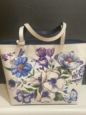 Brighton Blanc Jardin Lizette Tote White-Multi. NWOT. picture