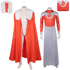 Thragg Cosplay Costume Halloween party Invincible Anime Mens Jumpsuit Cloak Set picture