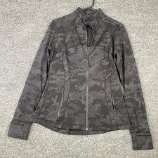 Lululemon Define Jacket Heritage 365 Camo Deep Coal Multi Size 10 Zip Up picture