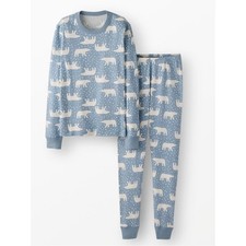 Hanna Andersson Adult Holiday HannaJams Long Pajama Set Large Polar Bear Print picture