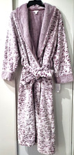 Charter Club Women's Long Embossed Plush Robe Wallpaper Wine XL-XXL **READ** picture
