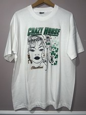 AMAZING VINTAGE 1990's CRAZY HORSE STRIP CLUB T SHIRT CLEVELAND XL STRIPPER picture