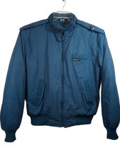 VTG Members Only Blue Iconic Racer Bomber Jacket Men 38 Blue Full Zip picture