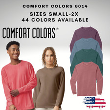 100% Cotton Comfort Colors Long Sleeve Shirt Style 6014 Small-2X Large picture